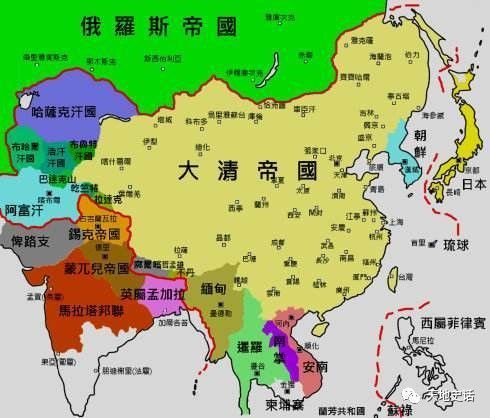 14幅地图:从夏商周到清朝,中国历史发展过程图片